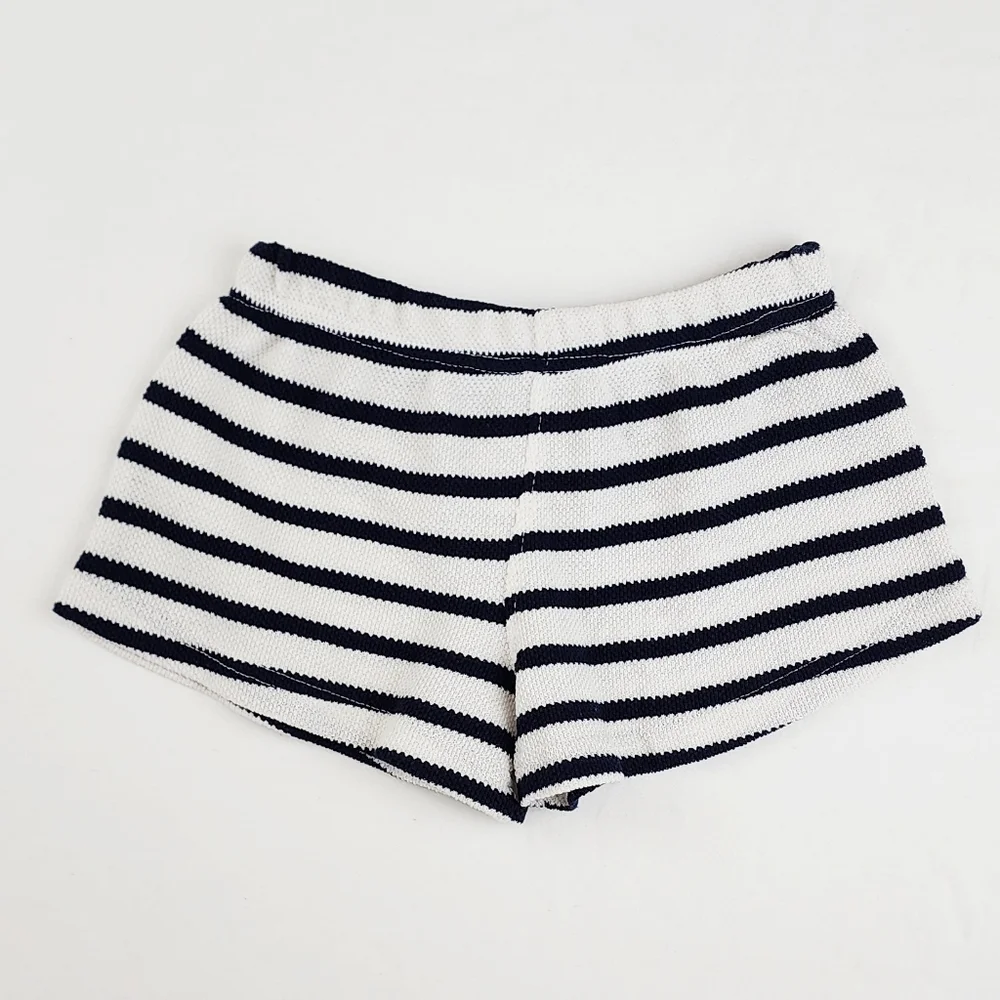 Vince Camuto Navy and White Striped Knit Set